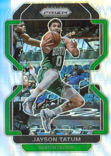 #13 Jayson Tatum - Boston Celtics - 2021-22 Panini Prizm - Silver Basketball