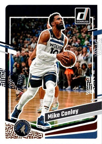 #13 Mike Conley - Minnesota Timberwolves - 2023-24 Donruss Basketball