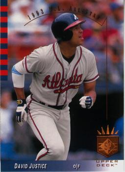 #13 David Justice - Atlanta Braves - 1993 SP Baseball