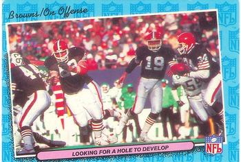 #13 Looking for a Hole to Develop Offense - Cleveland Browns - 1986 Fleer Team Action Football