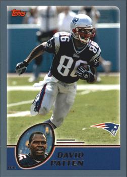 #13 David Patten - New England Patriots - 2003 Topps Football