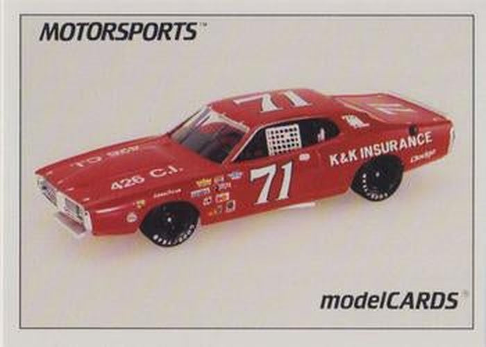 #13 Buddy Baker - K & K Insurance -1991 Motorsports Modelcards Racing