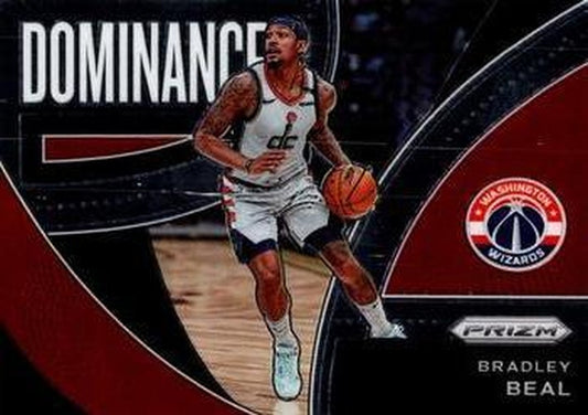 #13 Bradley Beal - Washington Wizards - 2021-22 Panini Prizm - Dominance Basketball