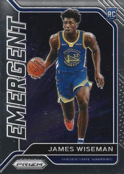 #13 James Wiseman - Golden State Warriors - 2020-21 Panini Prizm - Emergent Basketball