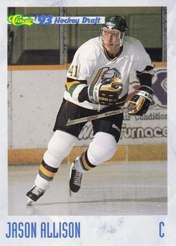 #13 Jason Allison - London Knights - 1993 Classic '93 Hockey Draft Hockey