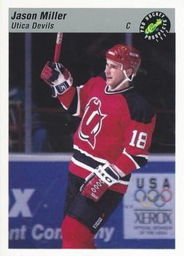 #13 Jason Miller - Utica Devils - 1993 Classic Pro Prospects Hockey