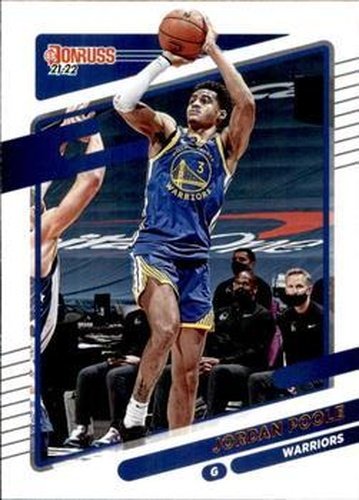 #13 Jordan Poole - Golden State Warriors - 2021-22 Donruss Basketball