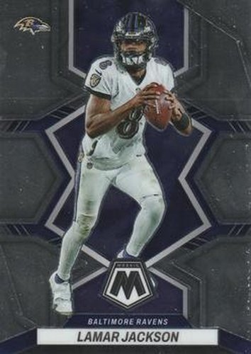 #13 Lamar Jackson - Baltimore Ravens - 2022 Panini Mosaic Football
