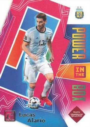 #13 Lucas Alario - Argentina - 2021-22 Donruss Road to FIFA World Cup Qatar 2022 - Power in the Box Soccer