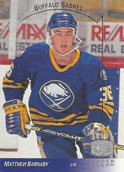 #13 Matthew Barnaby - Buffalo Sabres - 1993-94 Upper Deck - SP Hockey