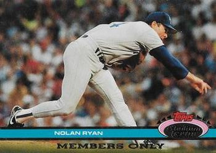 #NNO Nolan Ryan 7th No-Hitter - Texas Rangers - 1991 Stadium Club Members Only