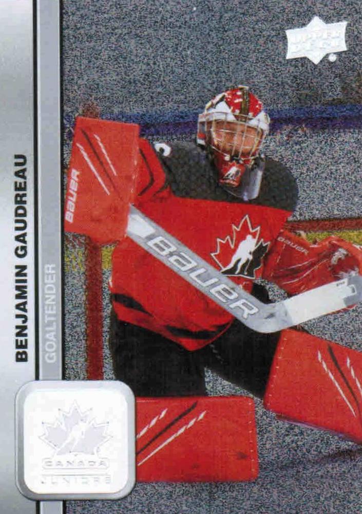 #13 Benjamin Gaudreau - Canada - 2023 Upper Deck Team Canada Juniors - Patterned Foilboard Hockey