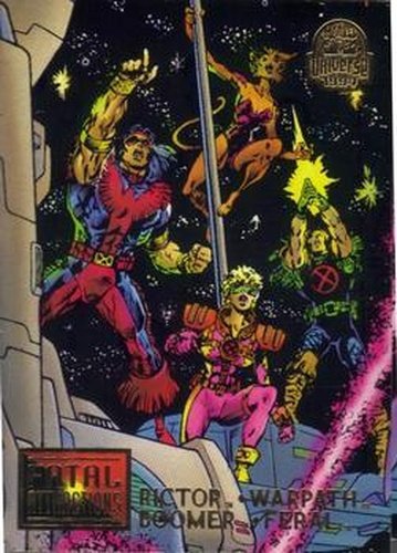 #13 Rictor, Warpath, Boomer & Feral - 1994 Fleer Marvel Universe