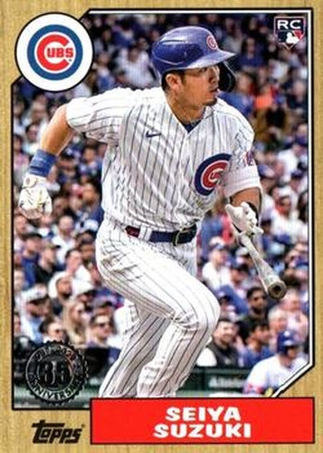 #87TBU-13 Seiya Suzuki - Chicago Cubs - 2022 Topps Update - 1987 Topps Baseball 35th Anniversary Baseball