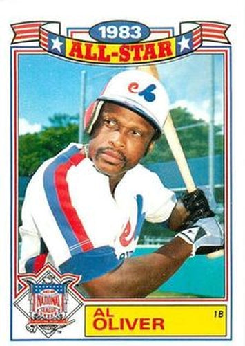 #13 Al Oliver - Montreal Expos - 1984 Topps - Glossy All-Stars Baseball