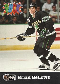 #13 Brian Bellows - Minnesota North Stars - 1991-92 Pro Set PUCK Hockey