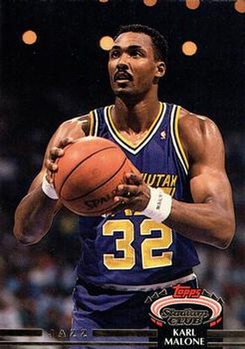 #13 Karl Malone - Utah Jazz - 1992-93 Stadium Club Basketball