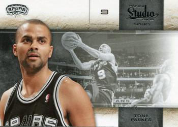 #13 Tony Parker - San Antonio Spurs - 2009-10 Panini Studio Basketball