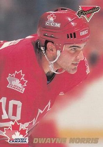 #13 Dwayne Norris - Canada - 1993-94 O-Pee-Chee Premier - Team Canada Hockey