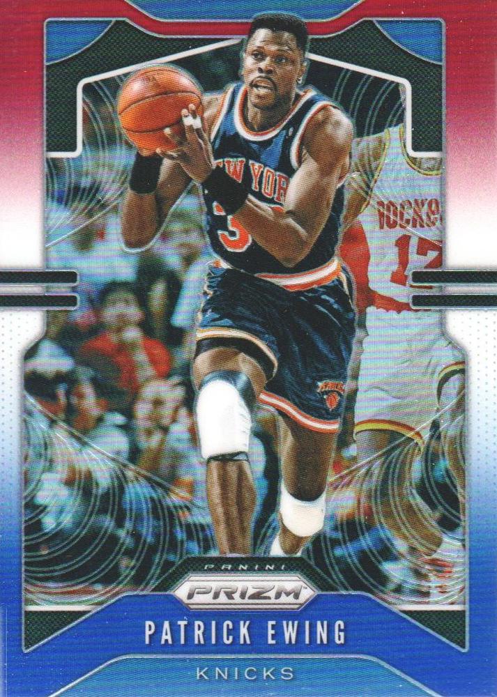 #13 Patrick Ewing - New York Knicks - 2019-20 Panini Prizm - Prizms Red White and Blue Basketball