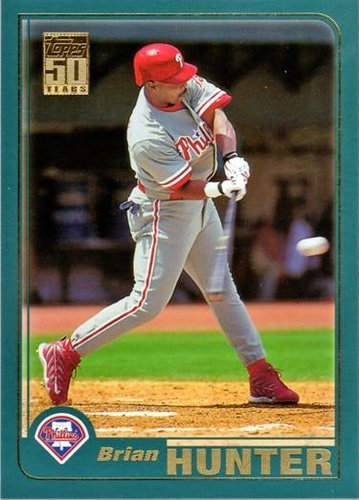 #13 Brian Hunter - Philadelphia Phillies - 2001 Topps Baseball