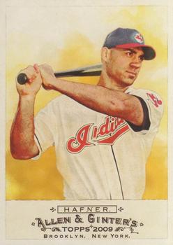 #13 Travis Hafner - Cleveland Indians - 2009 Topps Allen & Ginter Baseball