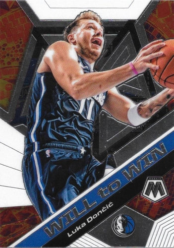 #13 Luka Doncic - Dallas Mavericks - 2019-20 Panini Mosaic - Will to Win Basketball