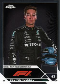 #13a George Russell - Mercedes-AMG Petronas Formula One Team - 2023 Topps Chrome Formula 1 Racing