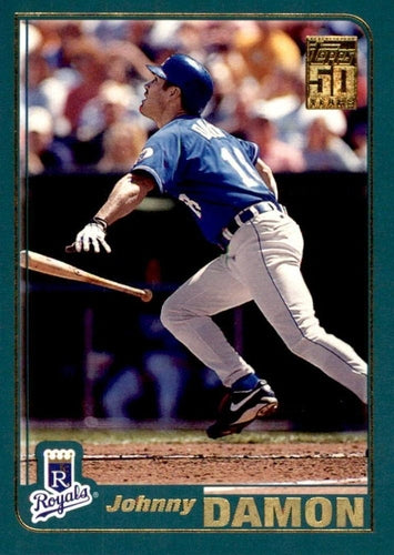 #140 Johnny Damon - Kansas City Royals - 2001 Topps Baseball