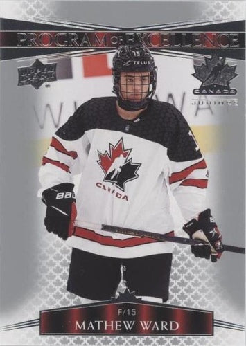 #140 Mathew Ward - Canada - 2022-23 Upper Deck Team Canada Juniors Hockey
