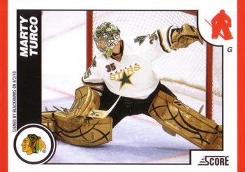 #140 Marty Turco - Chicago Blackhawks - 2010-11 Score Hockey