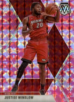 #140 Justise Winslow - Miami Heat - 2019-20 Panini Mosaic - Camo Pink Basketball
