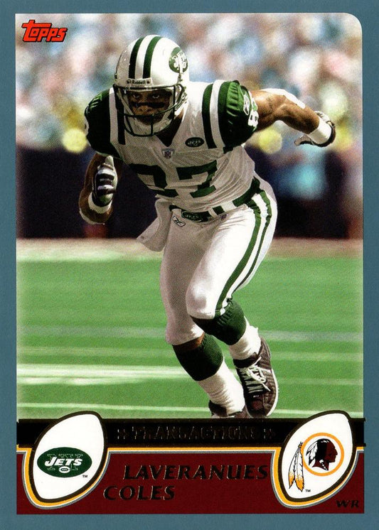 #140 Laveranues Coles - Washington Redskins - 2003 Topps Football