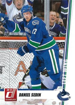 #140 Daniel Sedin - Vancouver Canucks - 2010-11 Donruss Hockey