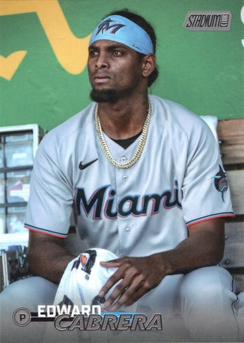#140 Edward Cabrera - Miami Marlins - 2023 Stadium Club Baseball