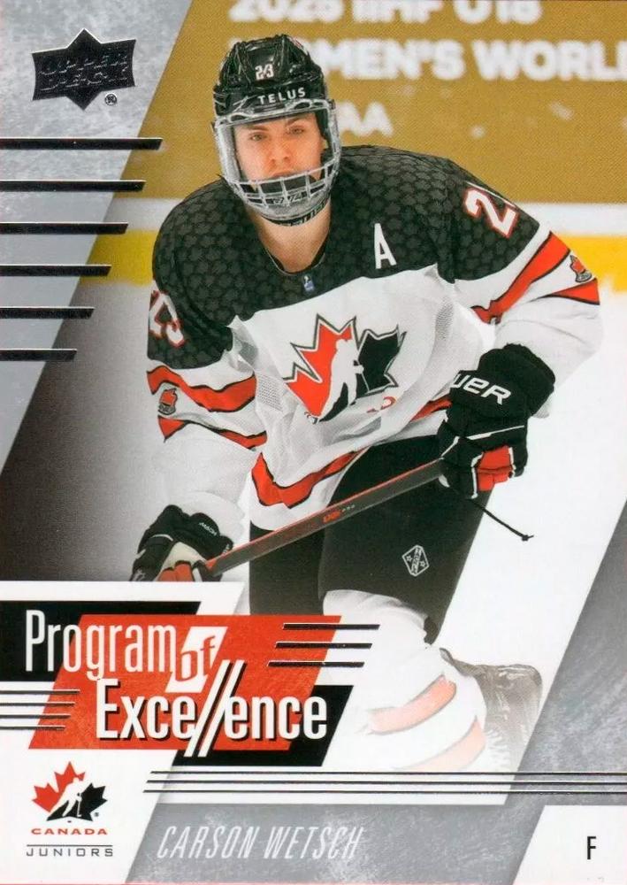 #140 Carson Wetsch - Canada - 2024 Upper Deck Team Canada Juniors Hockey