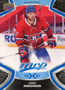 #140 Josh Anderson - Montreal Canadiens - 2021-22 Upper Deck MVP - Blue Hockey