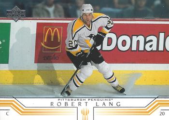 #140 Robert Lang - Pittsburgh Penguins - 2001-02 Upper Deck Hockey