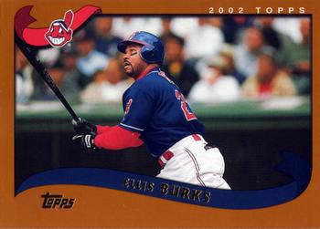 #140 Ellis Burks - Cleveland Indians - 2002 Topps Baseball