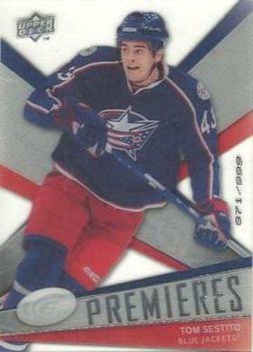#140 Tom Sestito - Columbus Blue Jackets - 2008-09 Upper Deck Ice Hockey