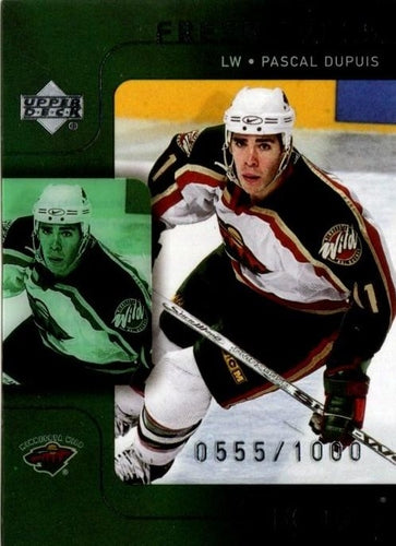 #140 Pascal Dupuis - Minnesota Wild - 2001-02 Upper Deck Ice Hockey