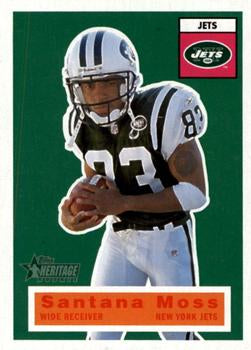 #140 Santana Moss - New York Jets - 2001 Topps Heritage Football