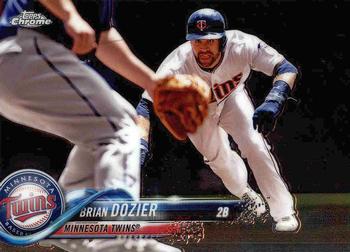 #140 Brian Dozier - Minnesota Twins - 2018 Topps Chrome Baseball