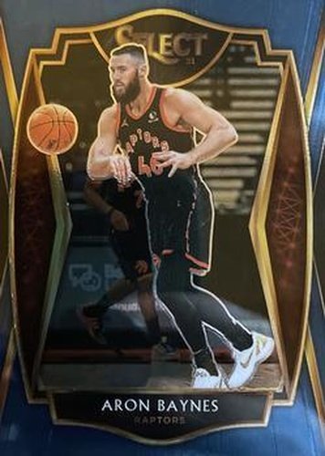 #140 Aron Baynes - Toronto Raptors - 2020-21 Panini Select - Blue Basketball