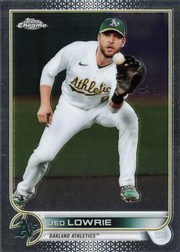 #140 Jed Lowrie - Oakland Athletics - 2022 Topps Chrome Baseball