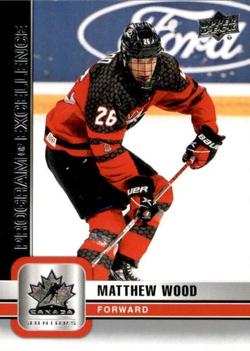 #140 Matthew Wood - Canada - 2023 Upper Deck Team Canada Juniors Hockey