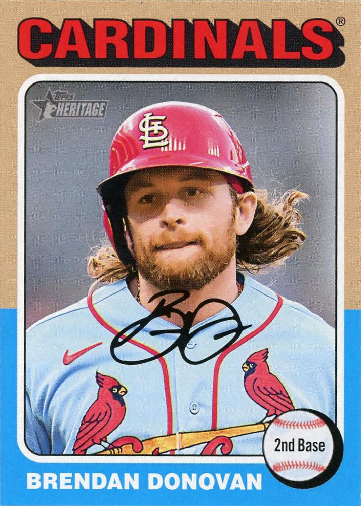 #140 Brendan Donovan - St. Louis Cardinals - 2024 Topps Heritage Baseball