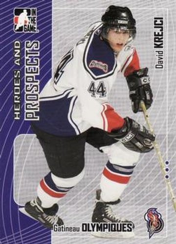 #140 David Krejci - Gatineau Olympiques - 2005-06 In The Game Heroes and Prospects Hockey