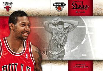 #140 James Johnson - Chicago Bulls - 2009-10 Panini Studio Basketball