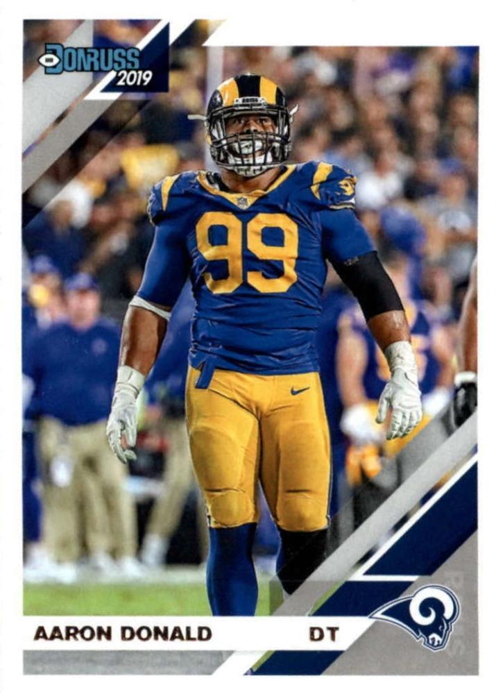 #140 Aaron Donald - Los Angeles Rams - 2019 Donruss Football
